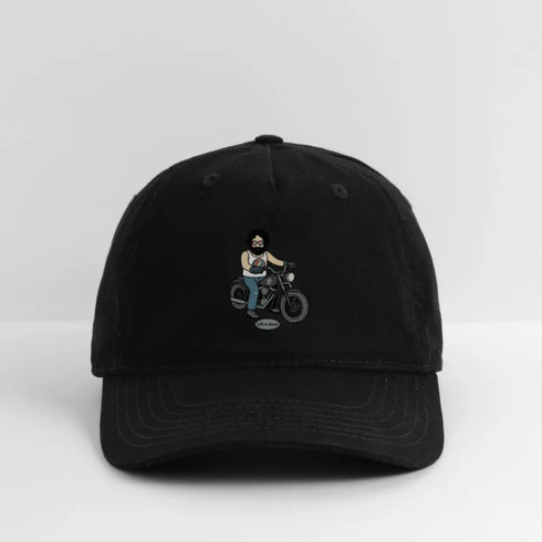 Life is dead. Jerry's Hog Grateful Dead Stealie Dad Hat - black